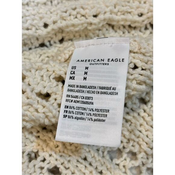 American Eagle cream BoHo sweater size M - Picture 9 of 9